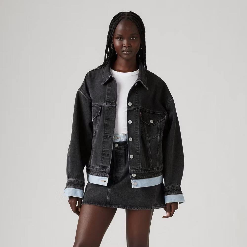 Levi’s 90’s trucker jacket double waistband SMALL